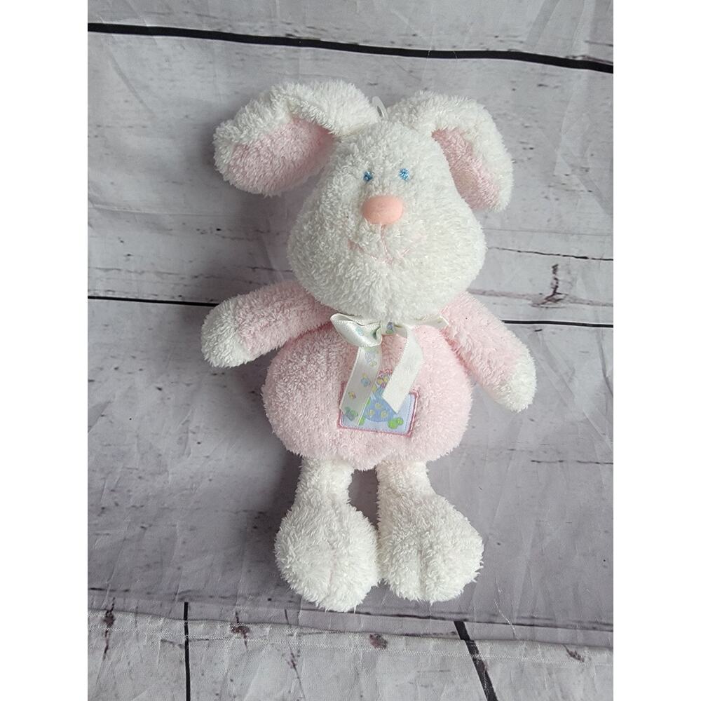 Prestige Baby Bunny Rabbit plush Rattle Pink Stuffed Animal
